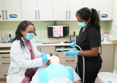 Serving Across Mississauga with a dental team providing patient treatment in a modern clinic at Revive Dental Mississauga.